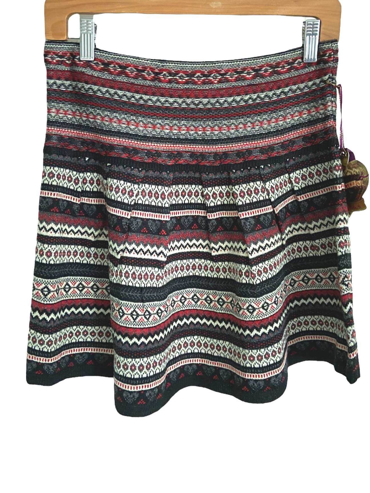 Dark Winter VERA WANG fair isle sweater skirt