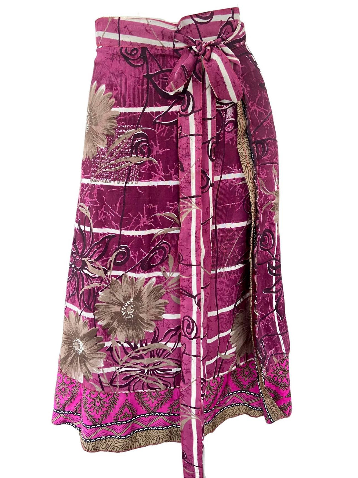 Dark Winter WEVES silk wrap skirt