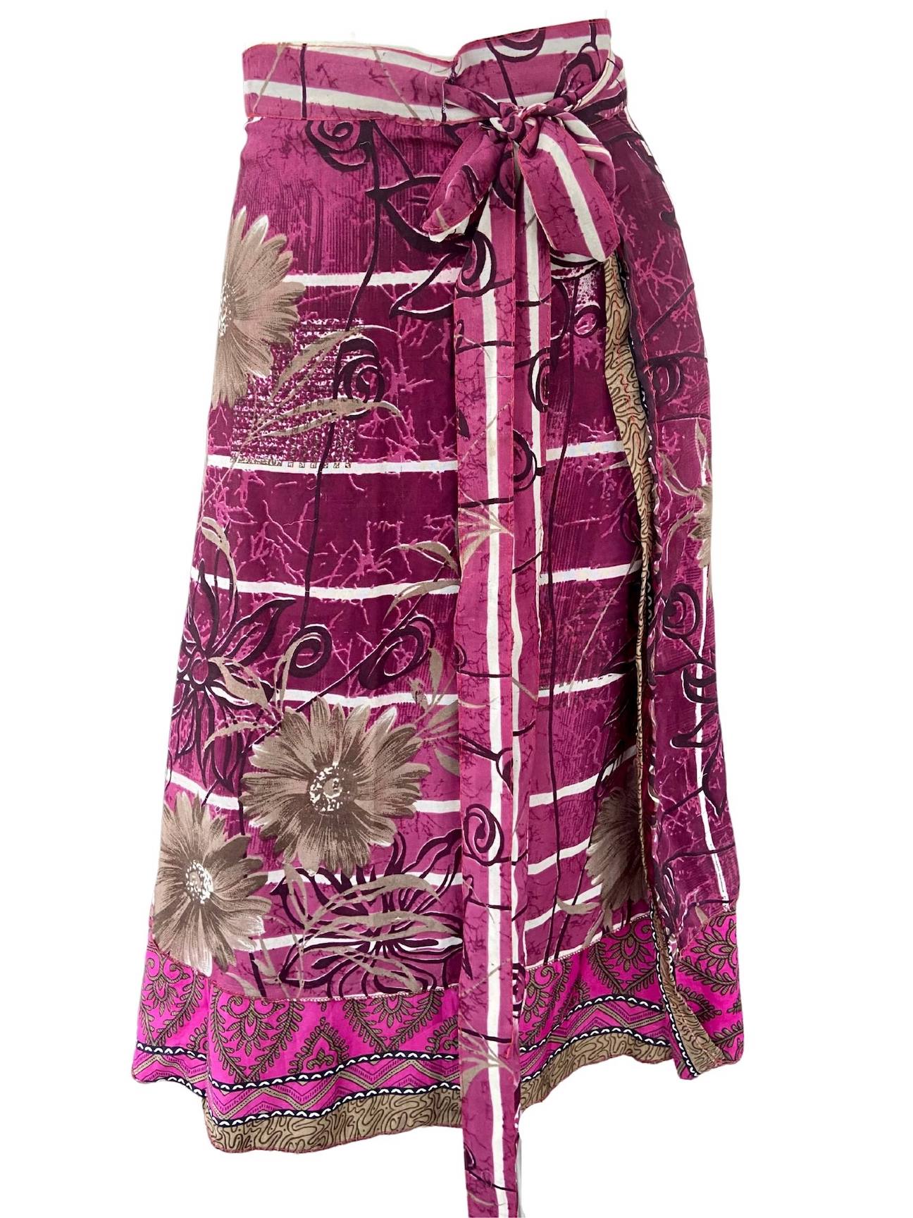 Dark Winter WEVES silk wrap skirt