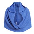 Light Summer Delphinium Blue Hooded Scarf