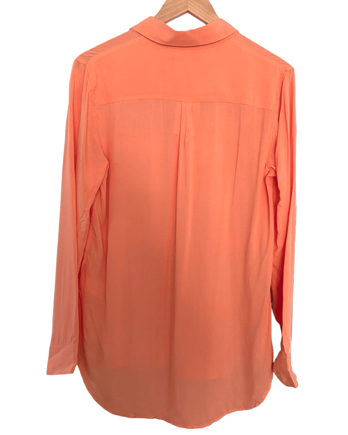Light Spring BANANA REPUBLIC orange sherbet button-down shirt