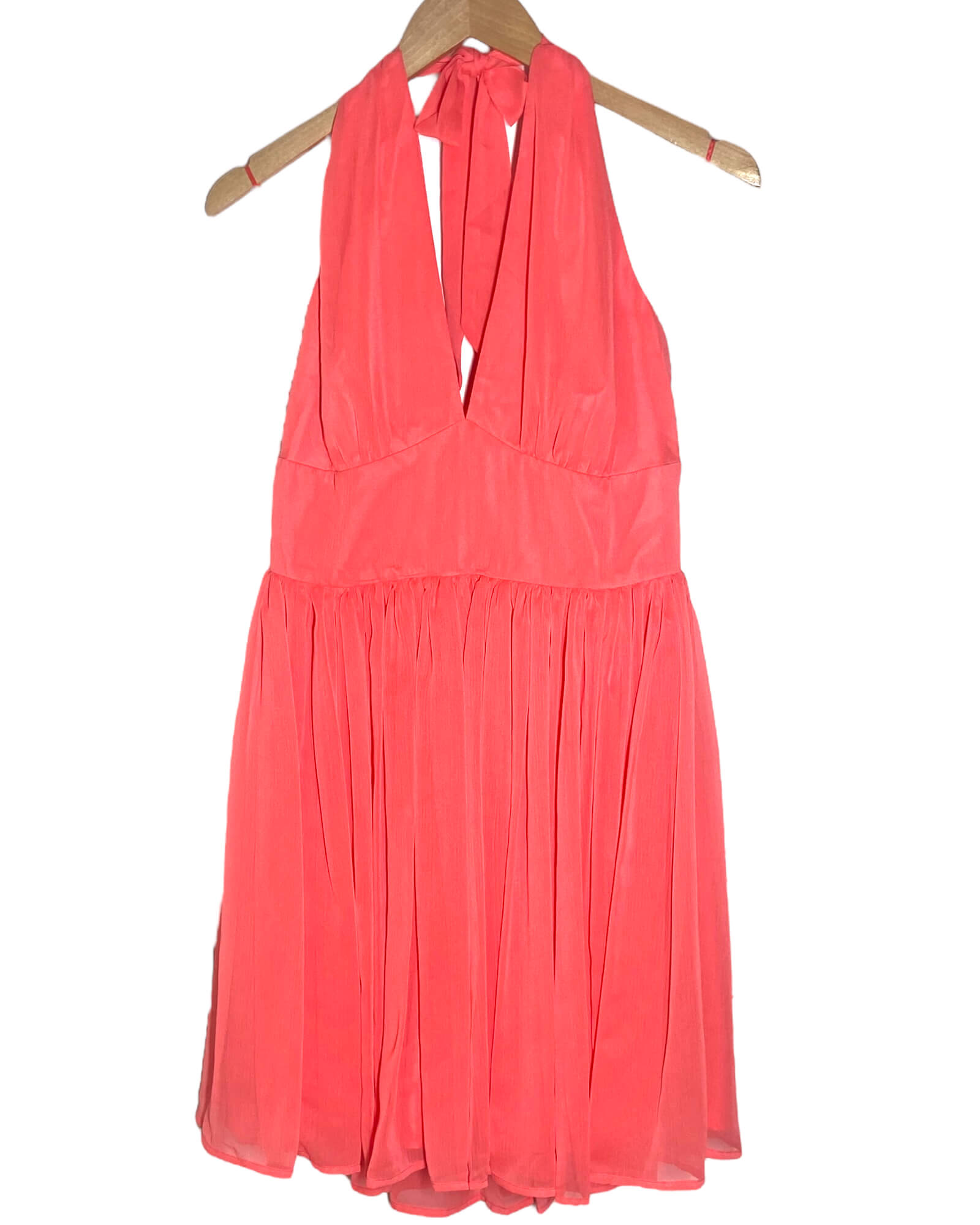 Light Spring BB DAKOTA tangerine orange halter dress