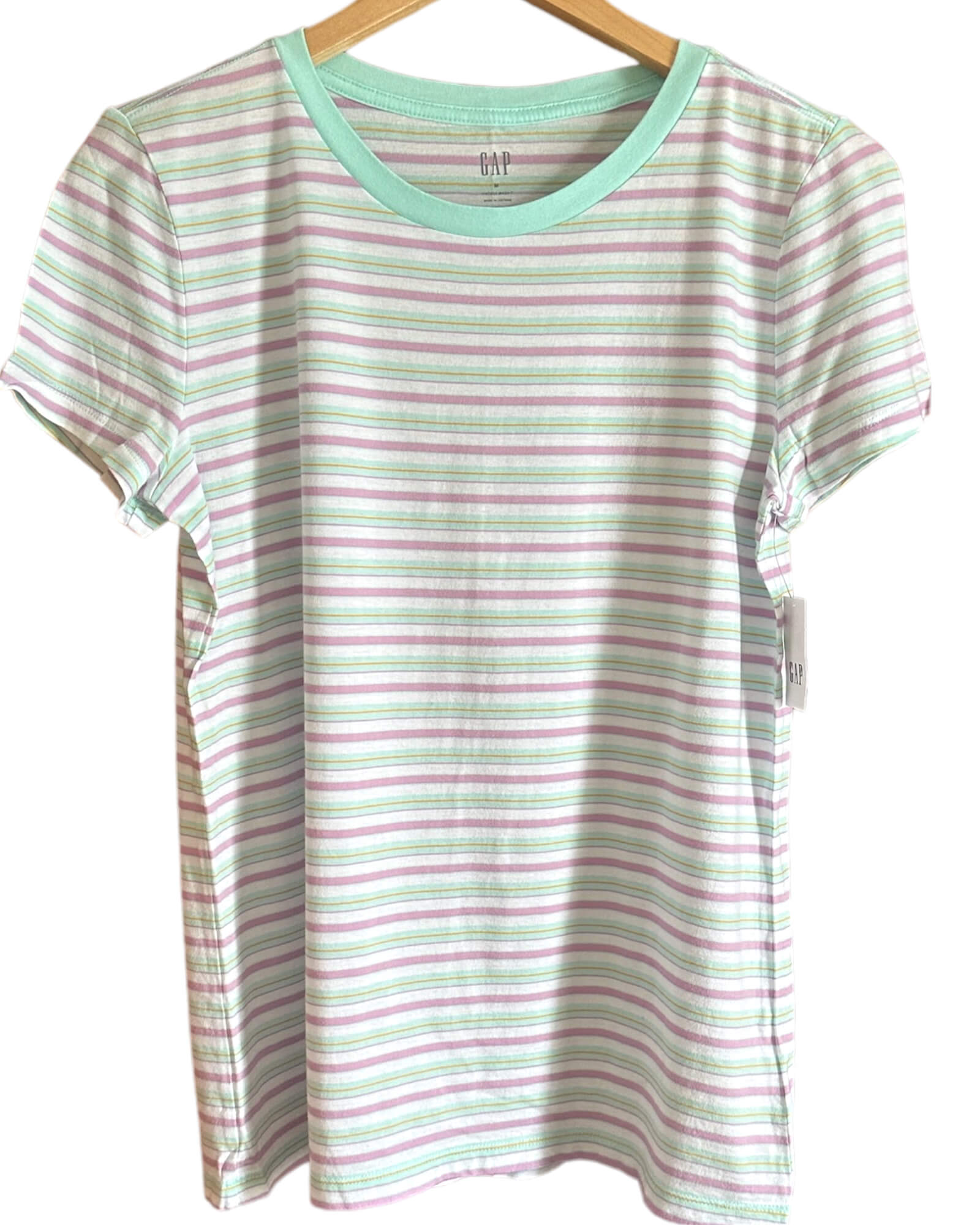 Light Spring GAP multi stripe vintage tee