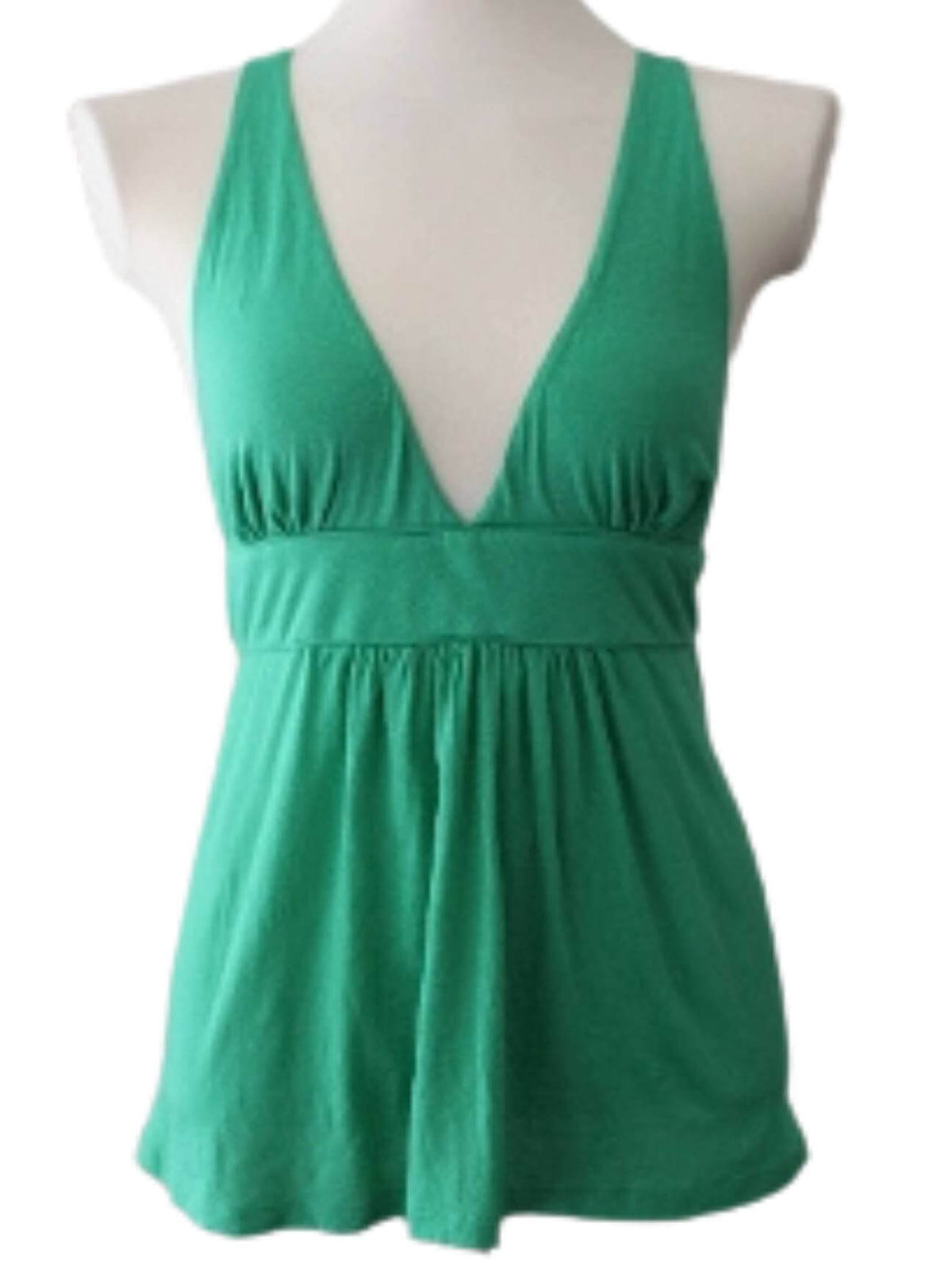 Light Spring Shamrock Sleeveless Deep-V Top