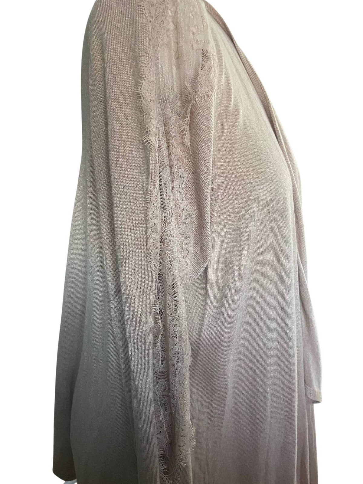 Light Spring CJ BANKS lace sleeved cardigan sweater