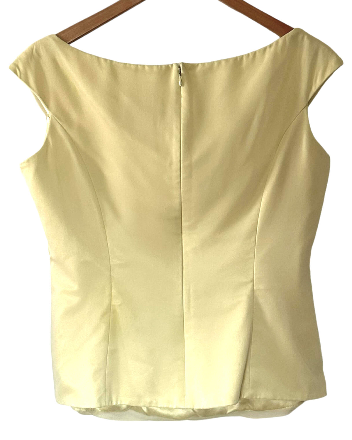 Light Spring Honeydew Scoop Neck Blouse