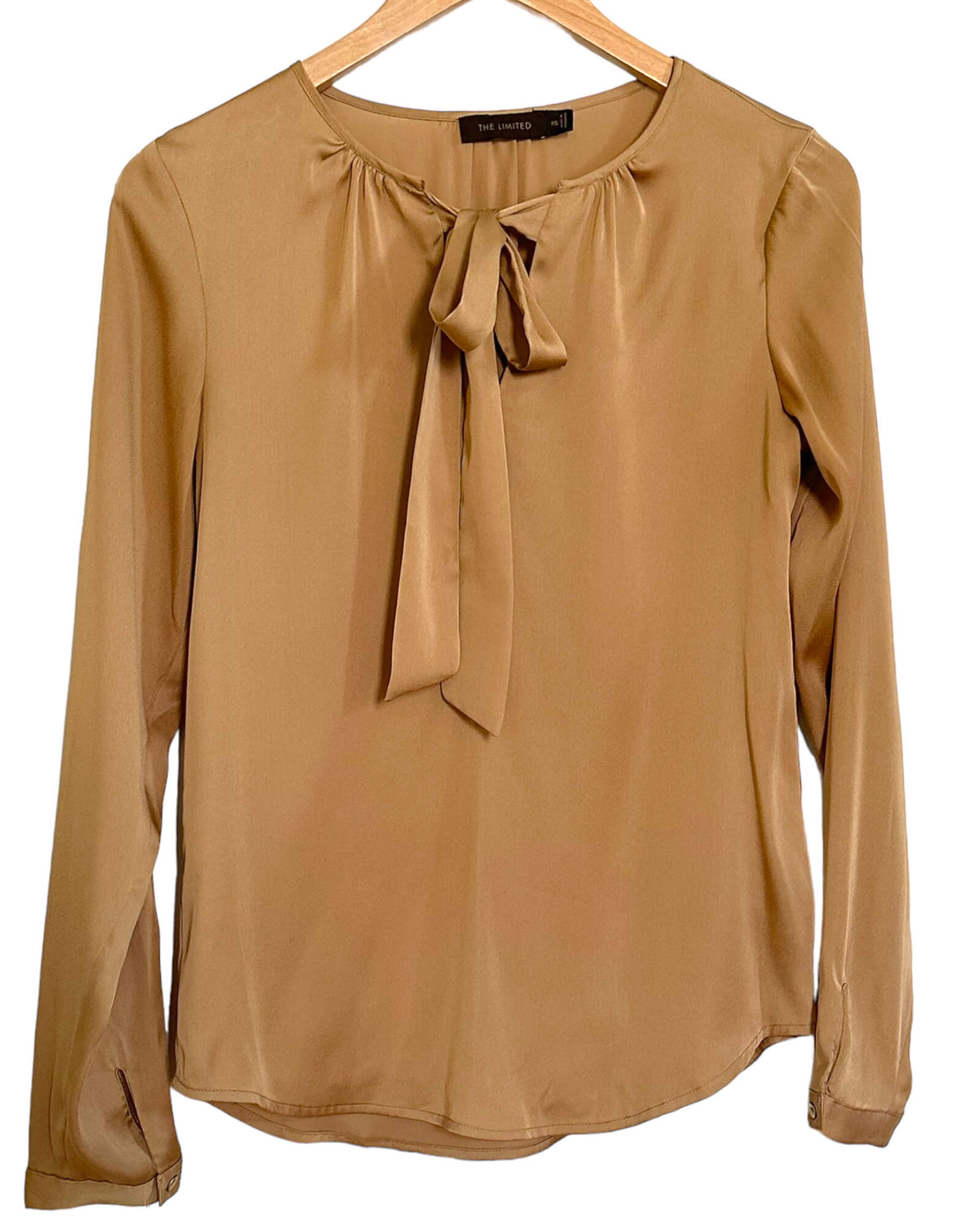 Light Spring LIMITED bronze sash tie blouse
