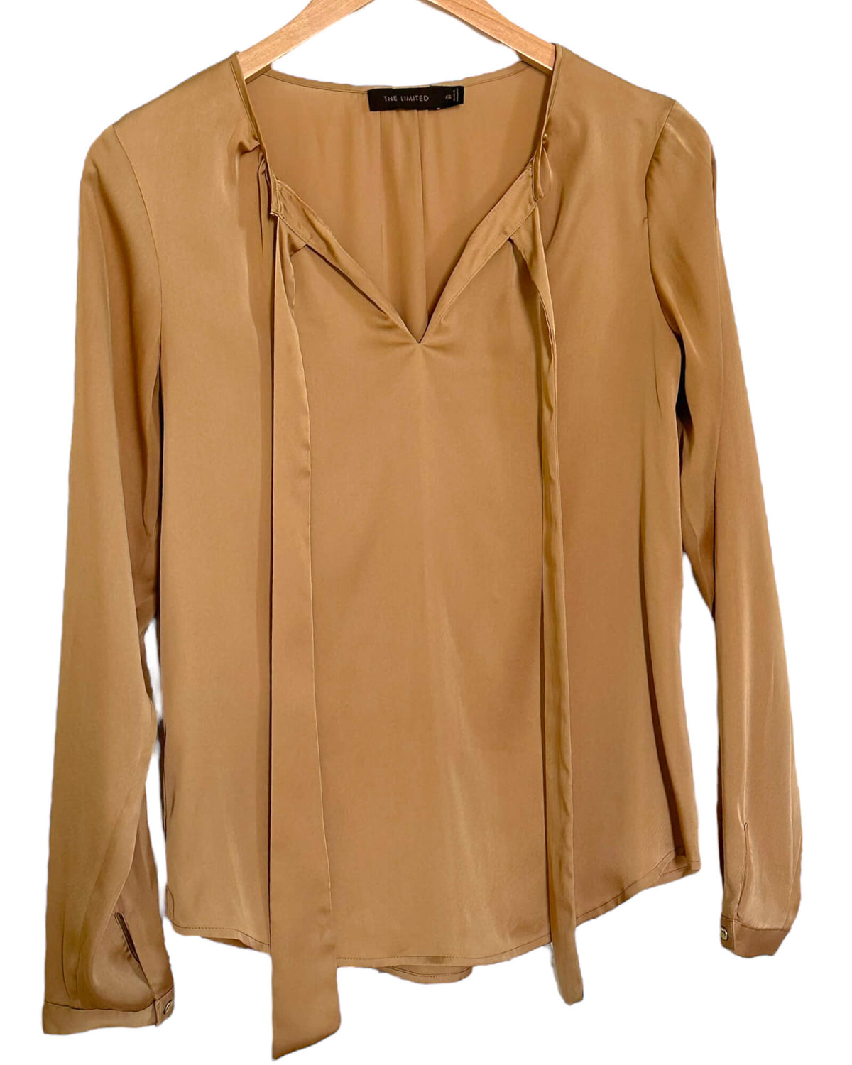 Light Spring LIMITED bronze tie sash blouse