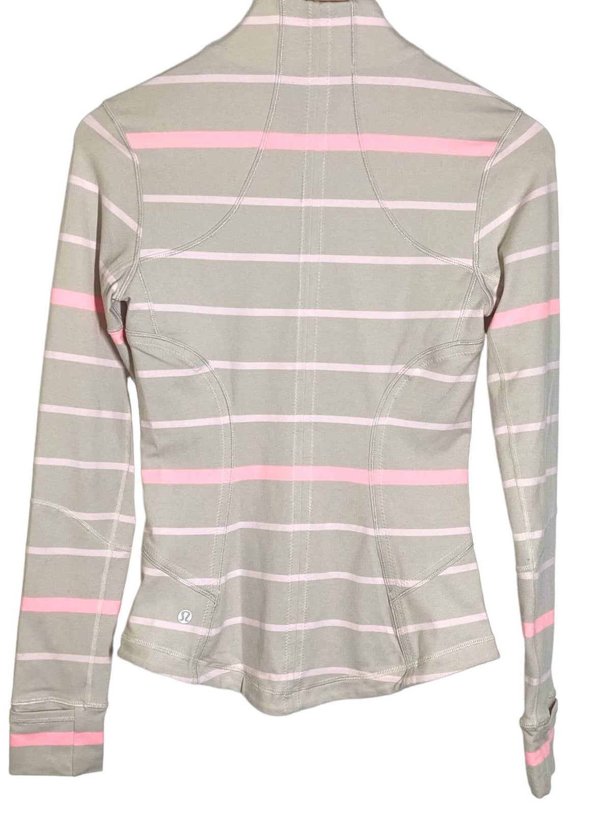 Light Spring LULULEMON pink stripe jacket