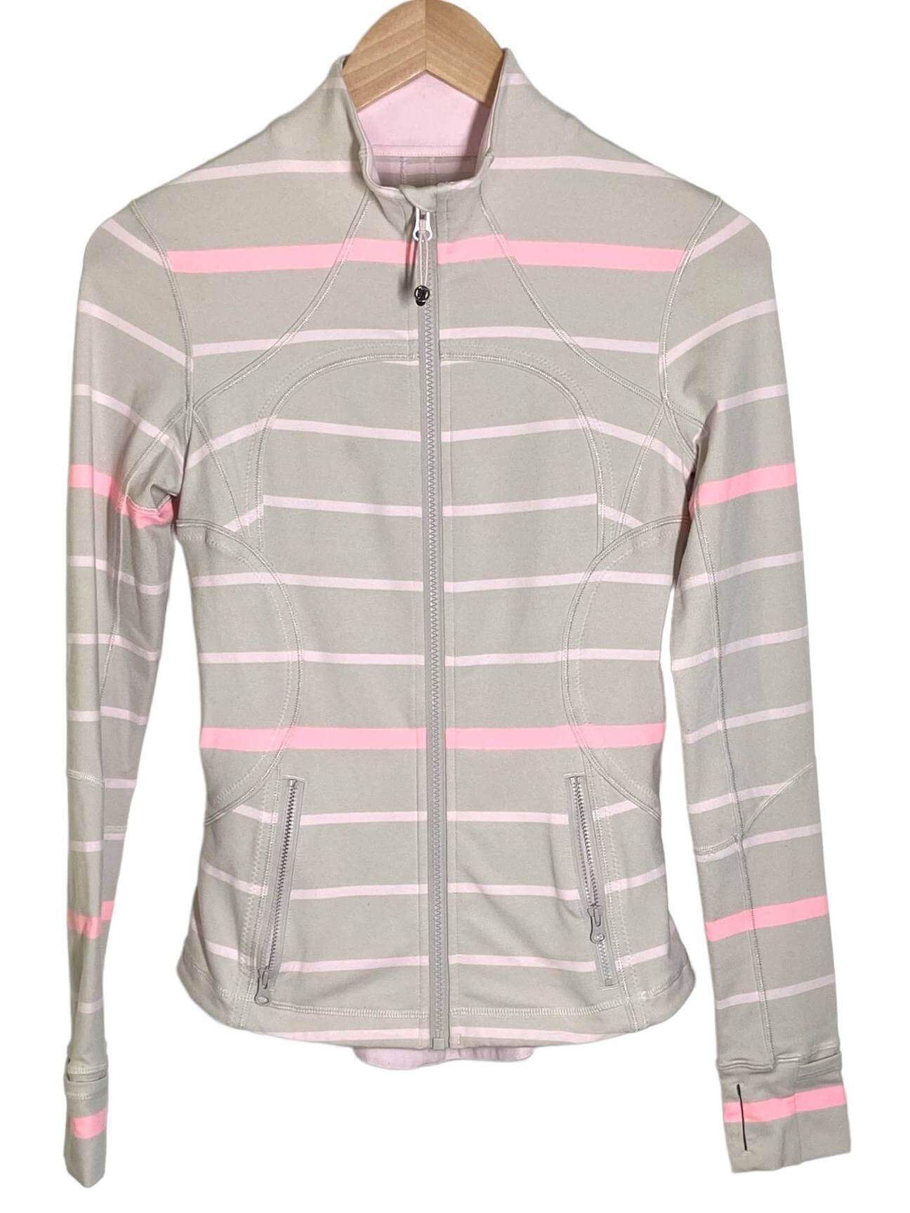 Light Spring LULULEMON small pink stripe jacket