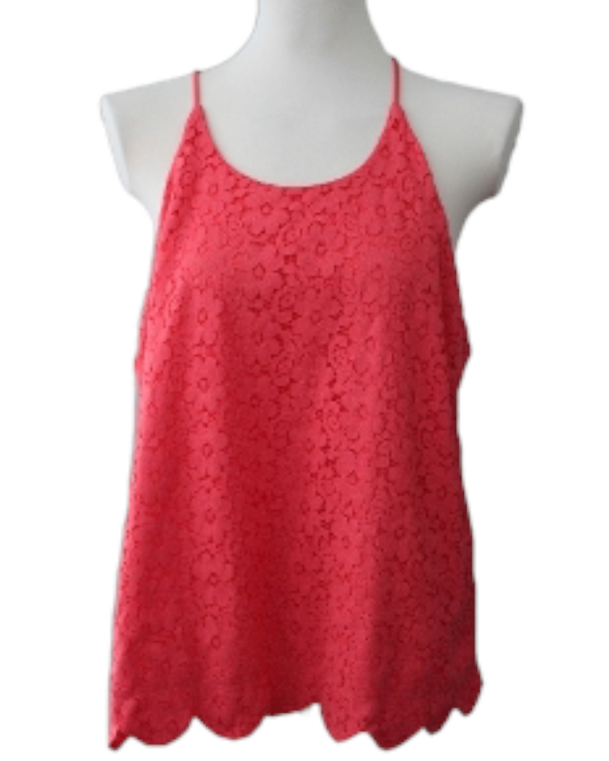 Light Spring MONTAU coral lace tank top