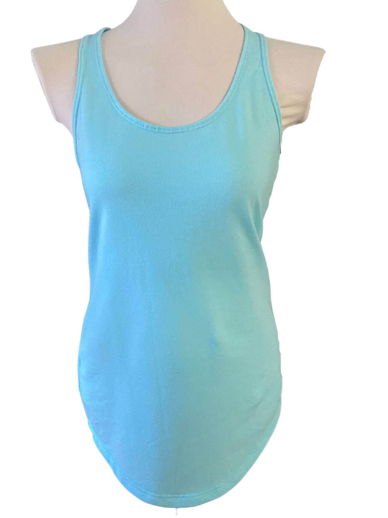 Light Spring NEXT LEVEL robins egg blue racerback tank top