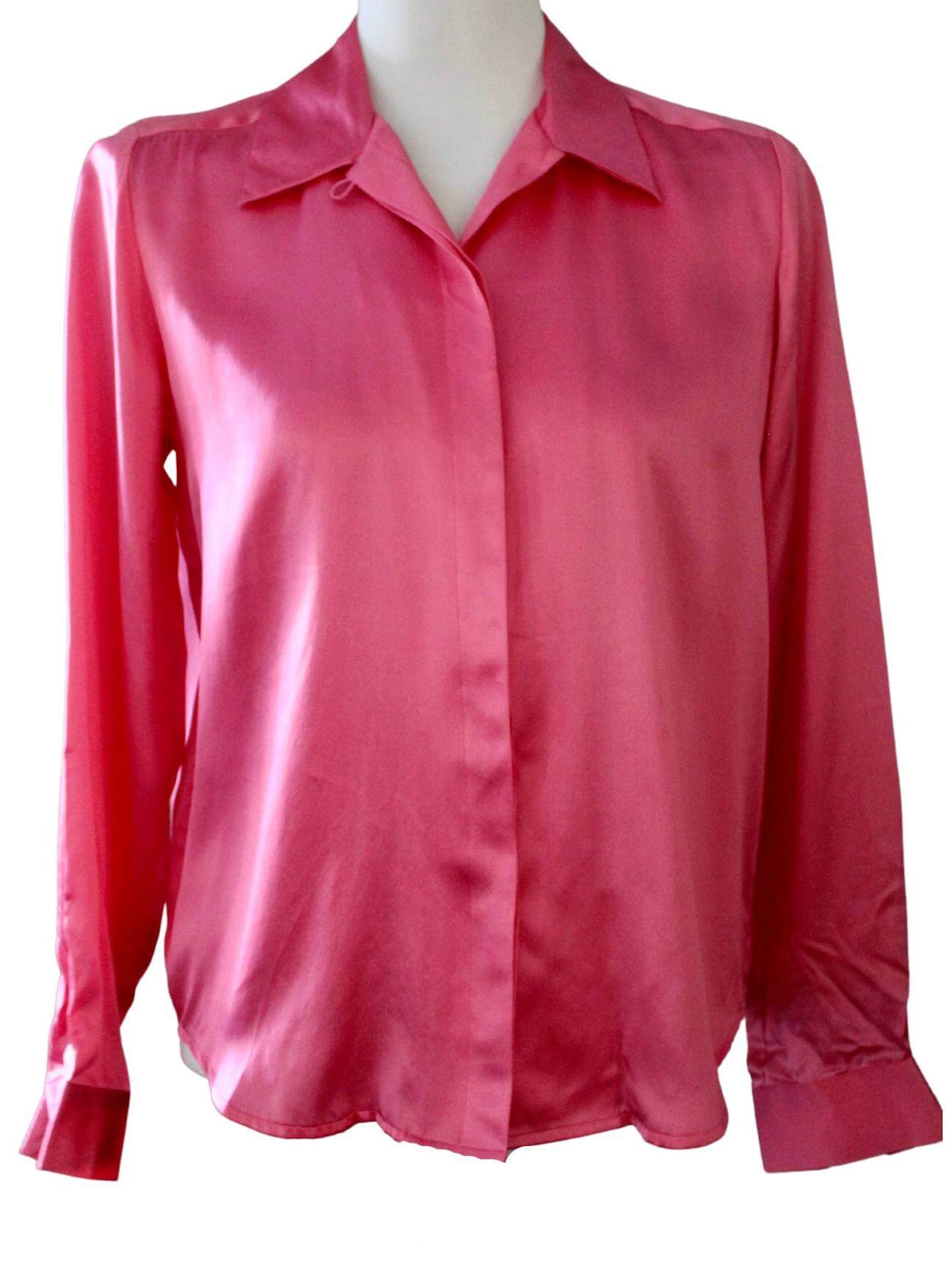 Light Spring OLIVER PERRY pink silk blouse