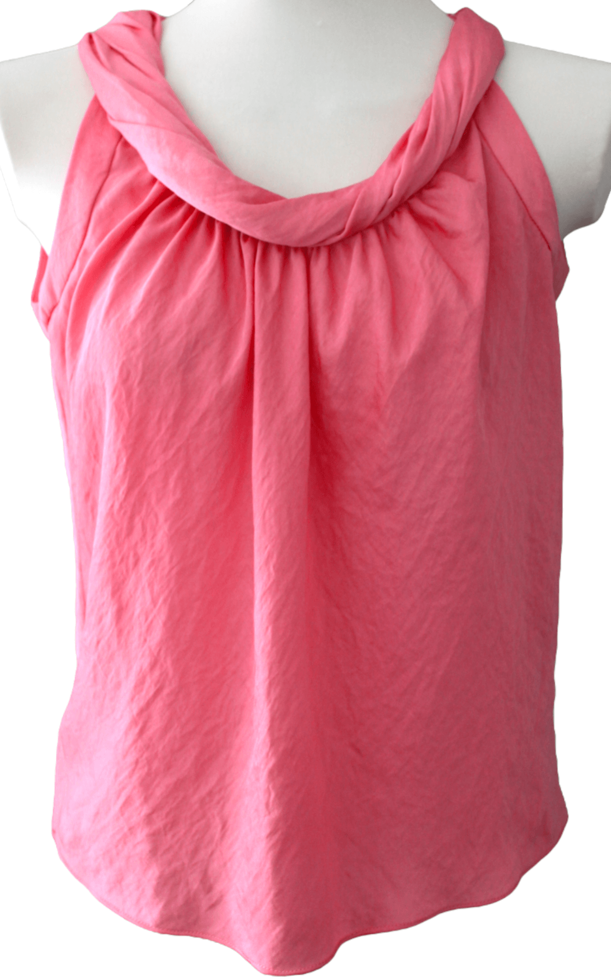 Light Spring TALBOTS coral twist sleeveless top