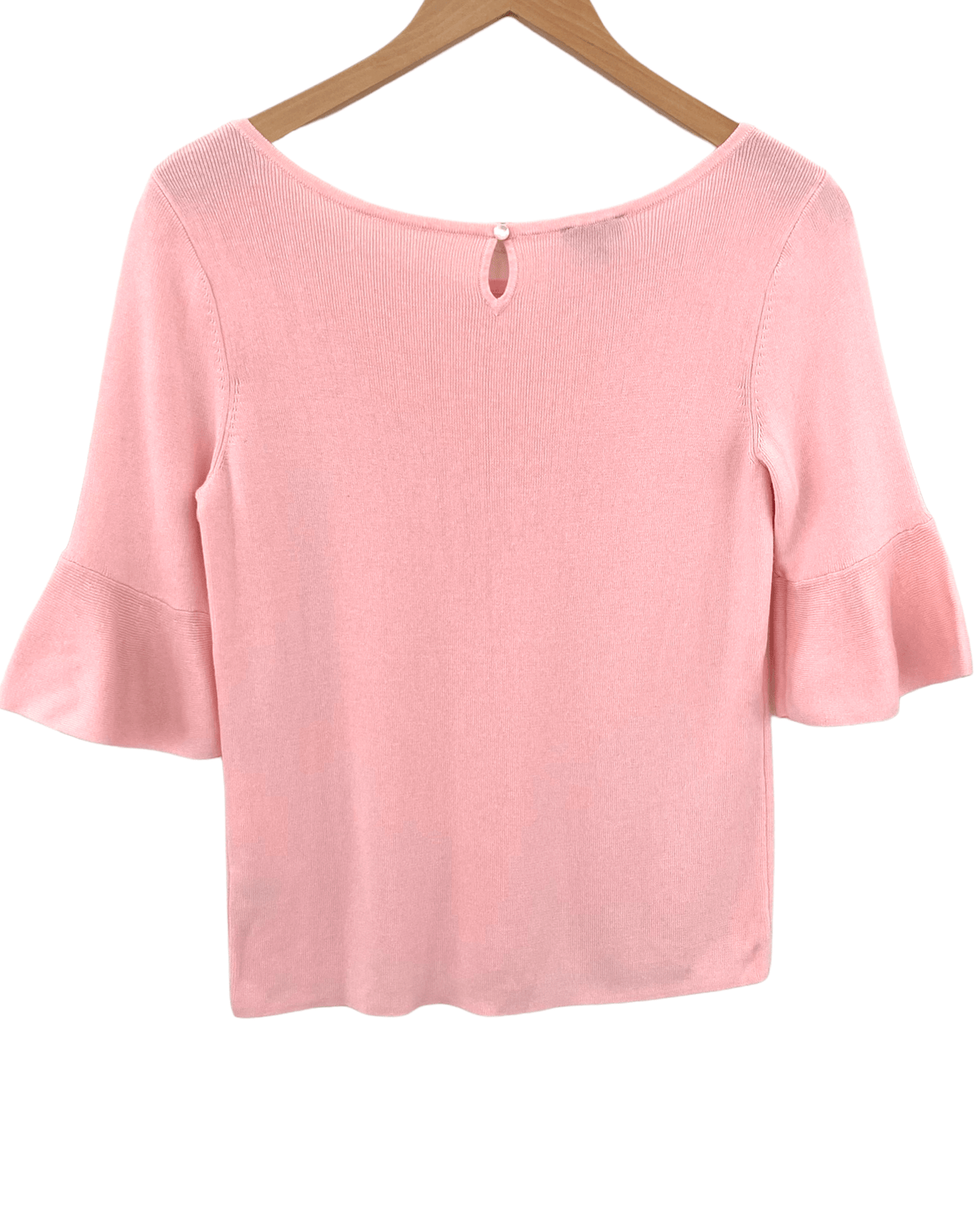 Light Spring Candy Heart Ruffle Cuff Sweater