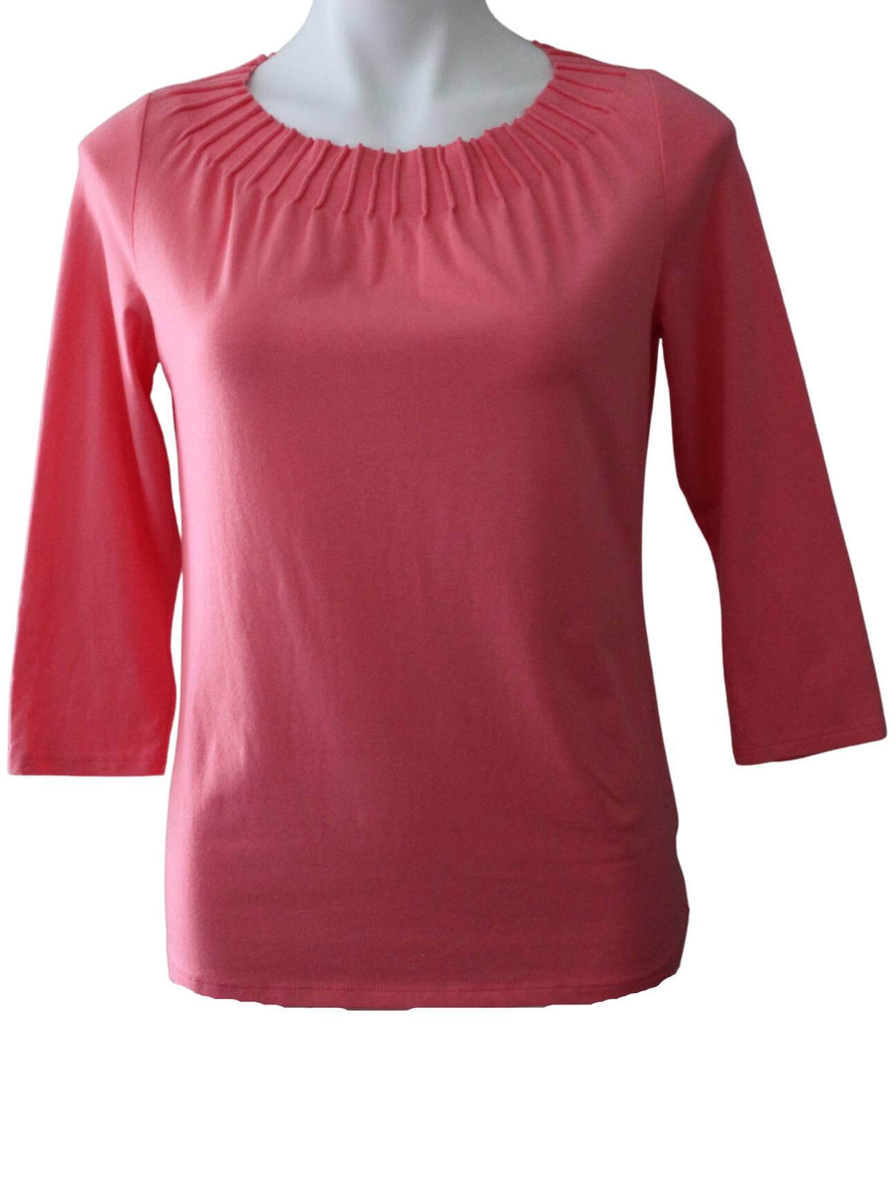 Light Spring TALBOTS pleated yoke top