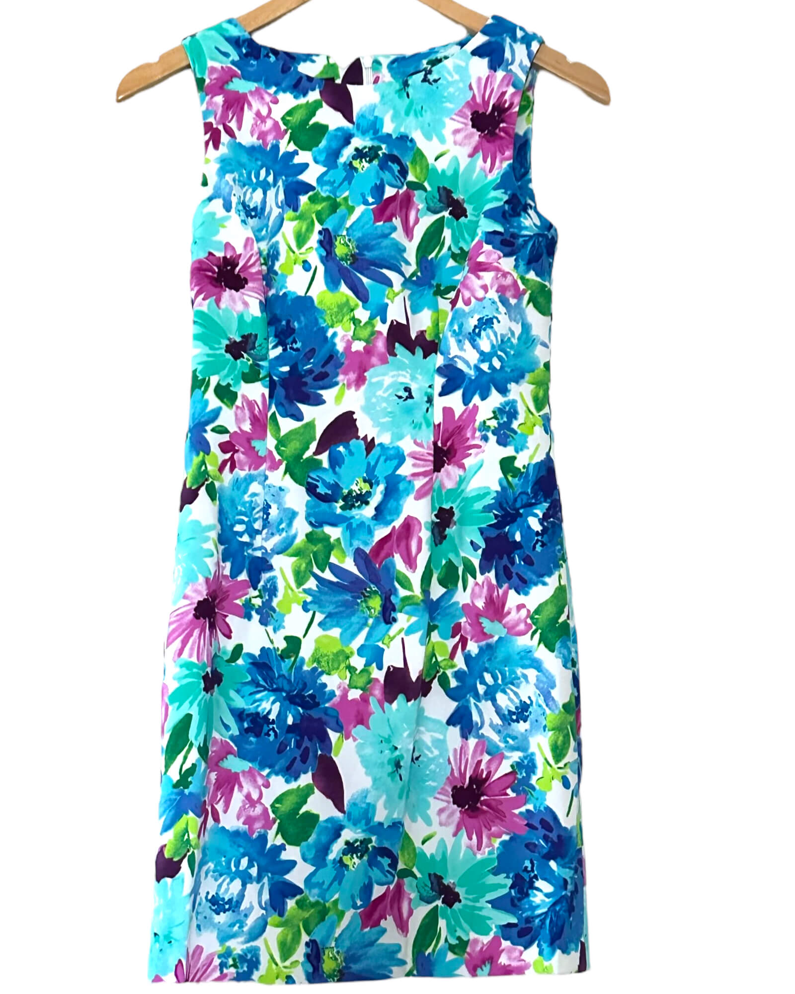 Light Summer ALYX PETITE sleeveless floral print shirt dress