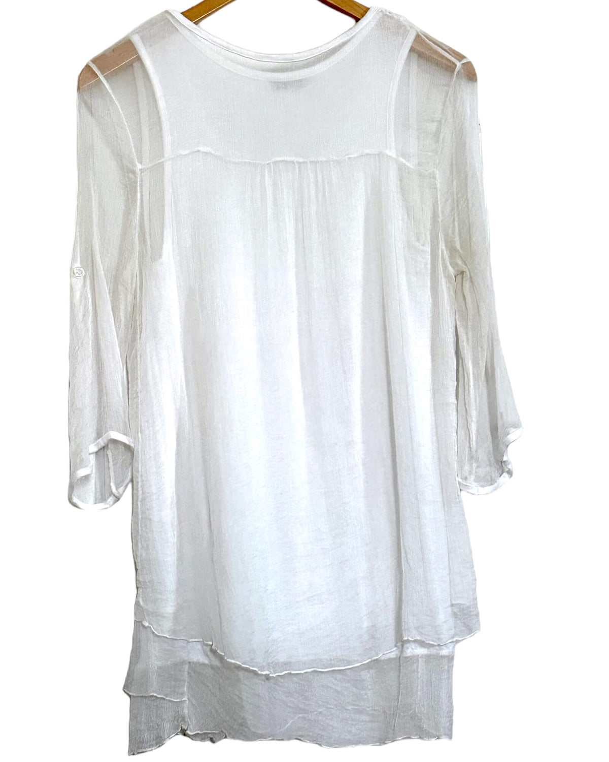 Light Summer Silk Crochet Tunic