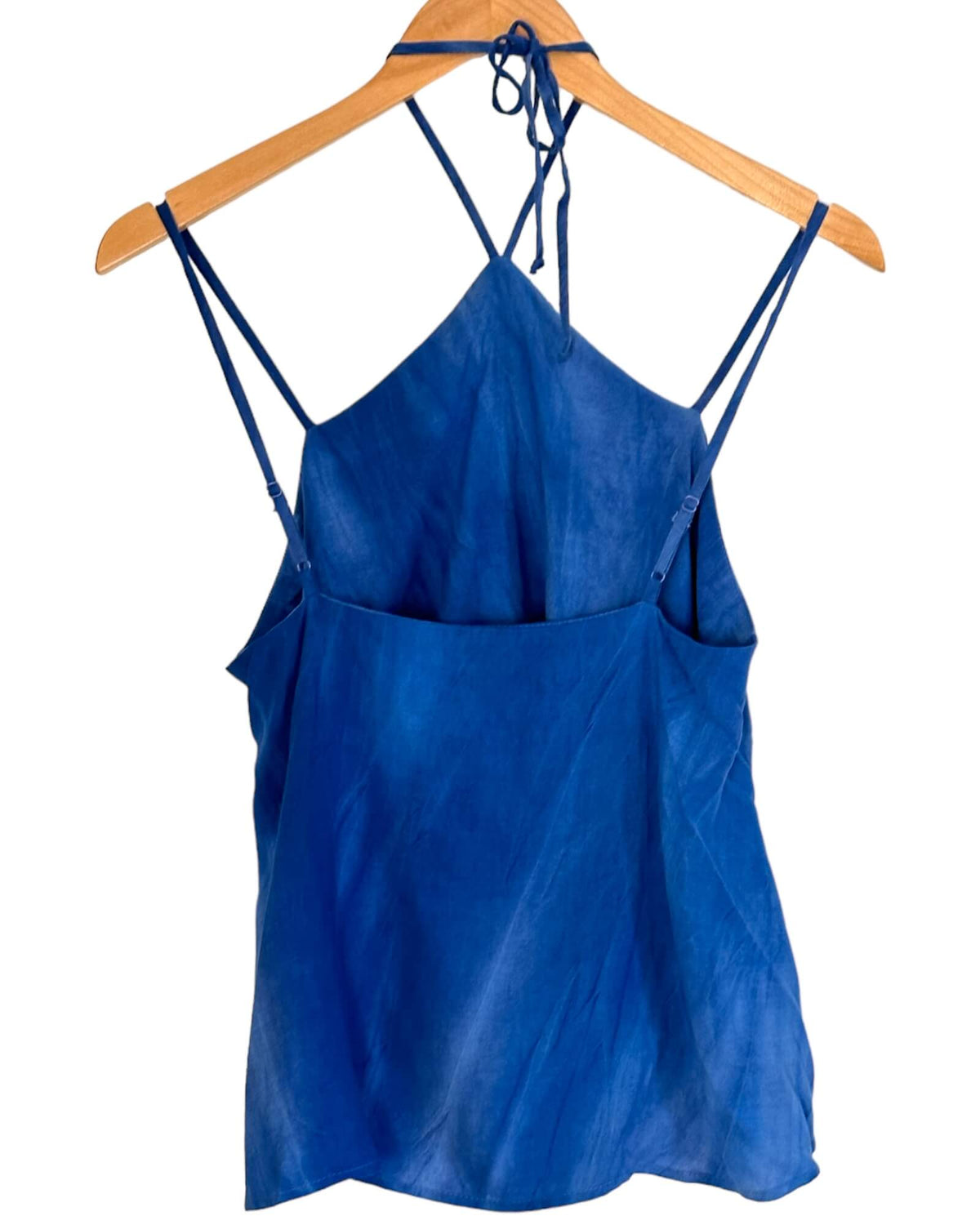 Light Summer CAD cobalt blue strappy halter top