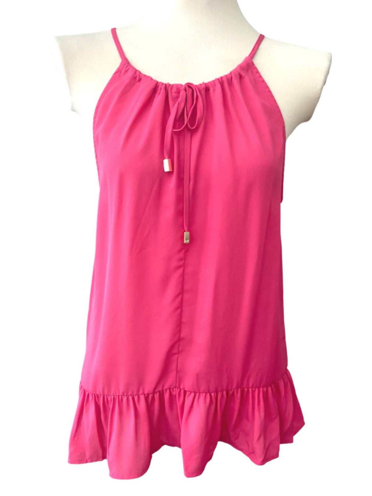 Light Summer CHARLIE PAIGE pink ruffle top