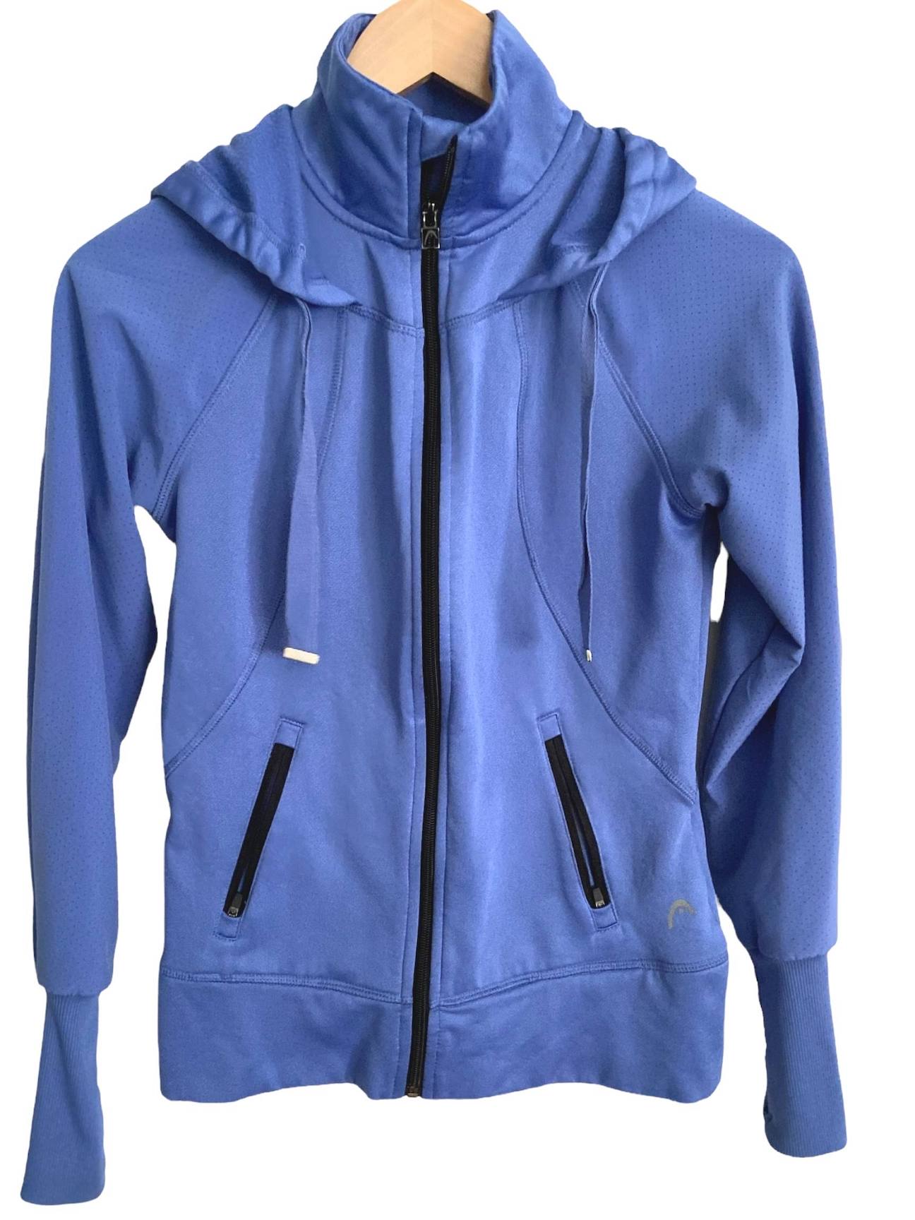 Light Summer HEAD periwinkle zipped hoodie