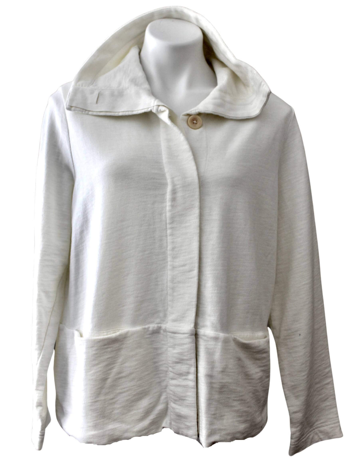 Light Summer LANDS' END ivory sweatshirt jacket