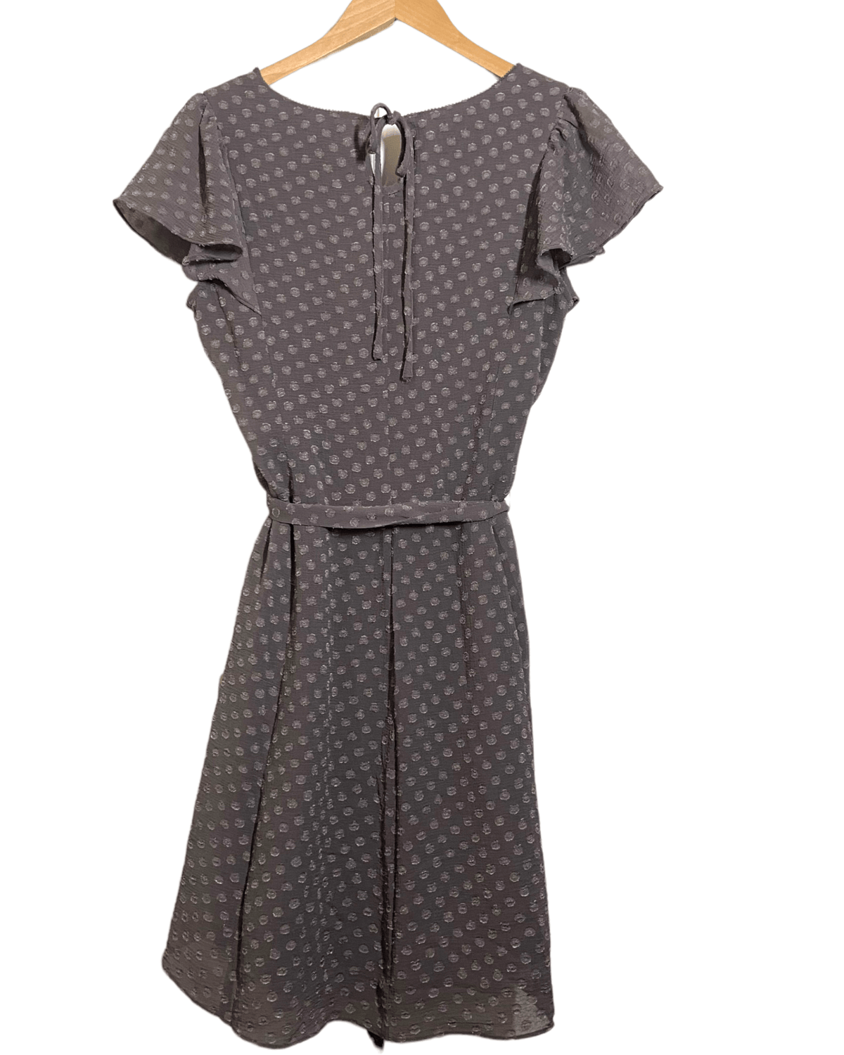 Light Summer MM MISS ME COUTURE slate gray dot dress