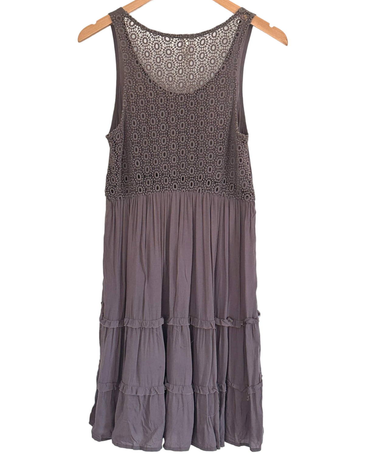 Light Summer OTHERS FOLLOW for ANTHROPOLOGIE clay crochet back dress