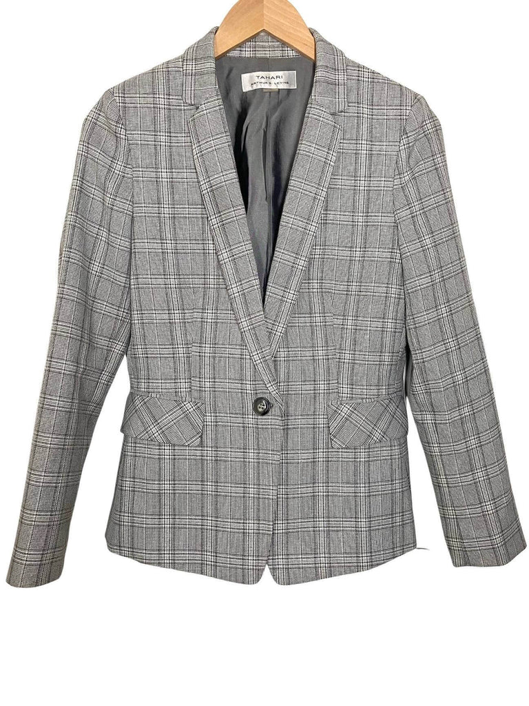 Tahari plaid blazer deals