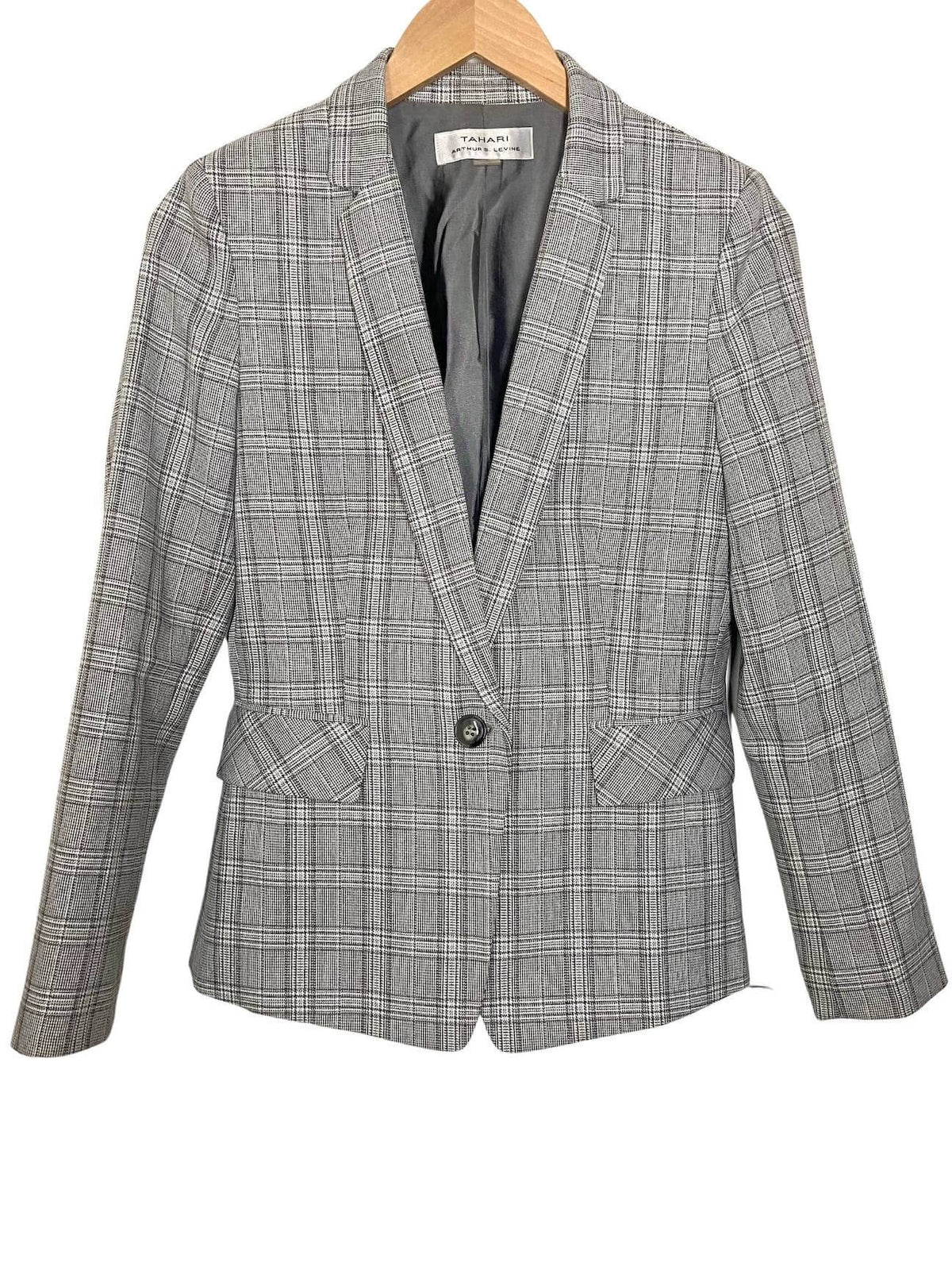 Light Summer TAHARI plaid blazer