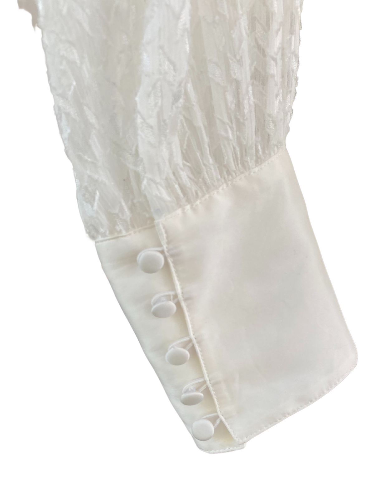 Light Summer WHITE HOUSE BLACK MARKET silky sheer-sleeved blouse