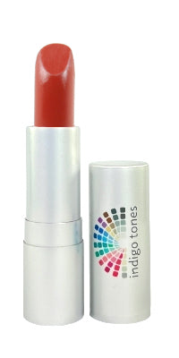 Indigo Tones warm red lipstick Gladiola