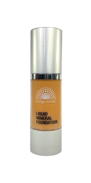 Indigo Tones Liquid Mineral Foundation Jane for golden beige skin tones