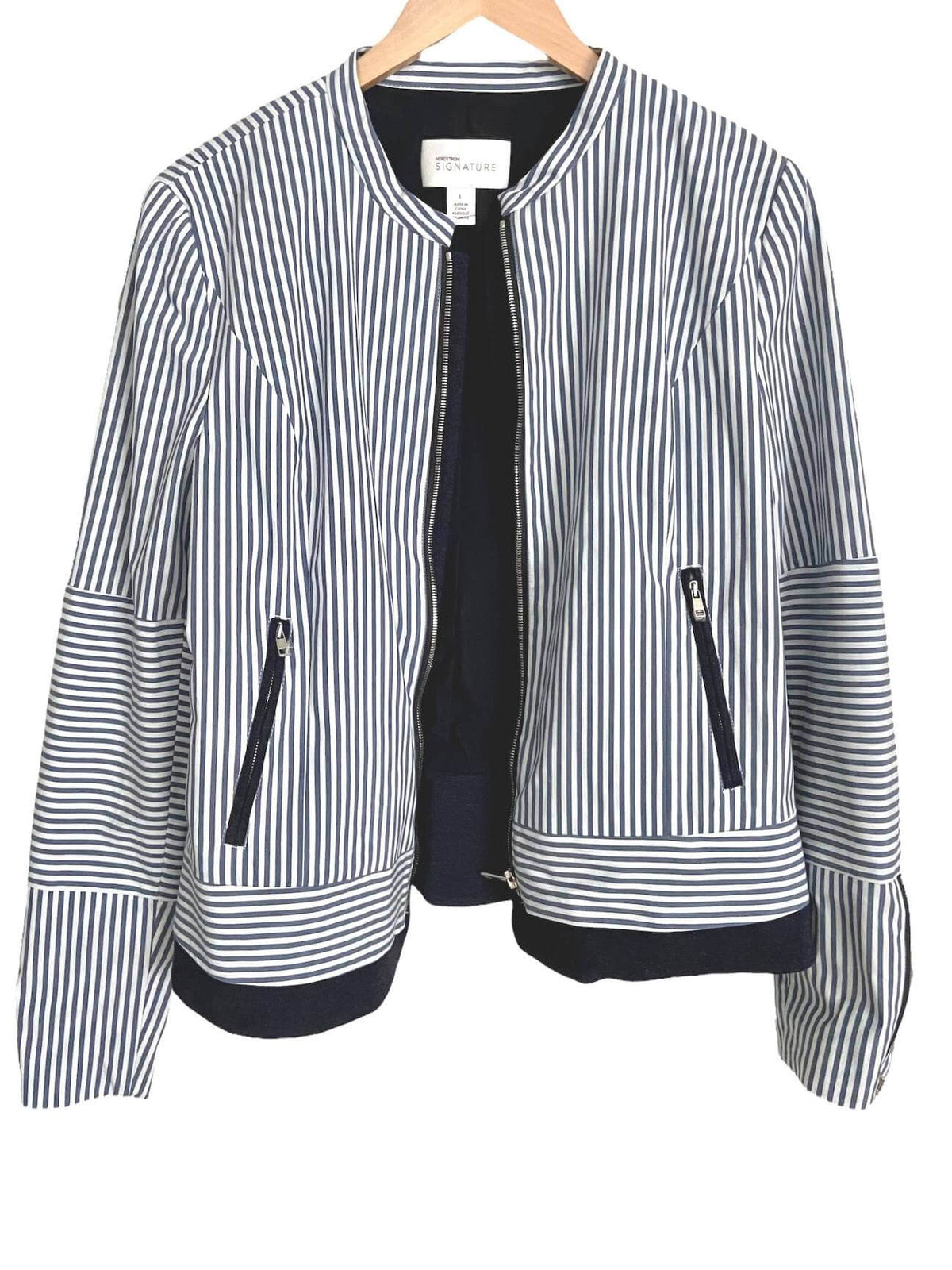 Cool Summer NORDSTROM SIGNATURE striped jacket