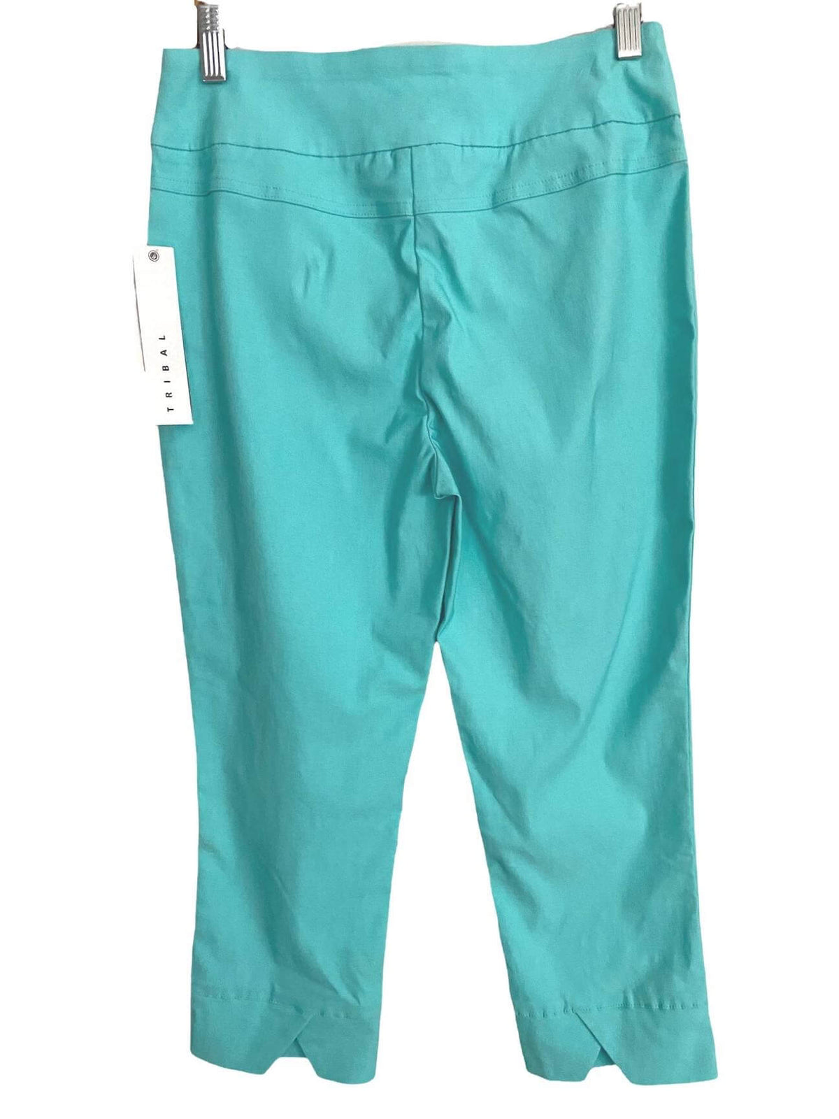 Light Summer TRIBAL aqua crop pants