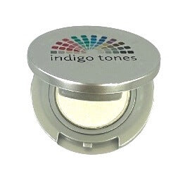 Indigo Tones cool white pressed mineral eye shadow Surf