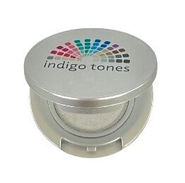 Indigo Tones gray white pressed mineral eye shadow Seafoam 