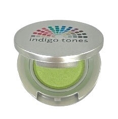 Indigo Tones light warm green pressed mineral eye shadow Bamboo
