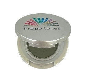 Indigo Tones soft green gray pressed mineral eye shadow Tide