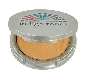 Indigo Tones pressed mineral foundation deep warm tan Butterscotch