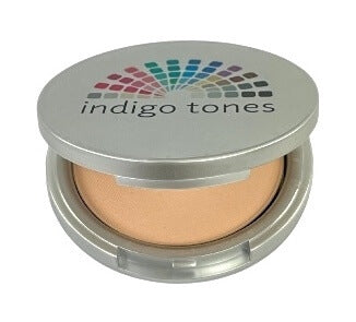 Indigo Tones pressed mineral foundation medium cool beige Biscuit