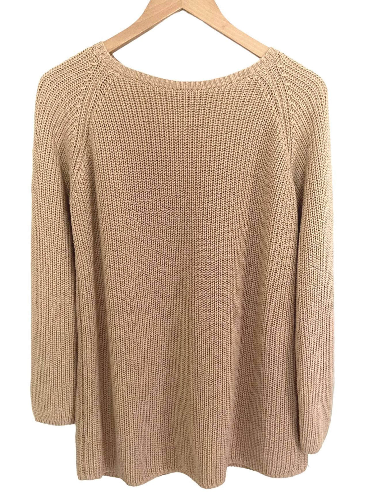 Soft Autumn 525 AMERICA sand split-back sweater