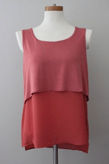 Soft Autumn ALEX & PARKER persimmon sleeveless top