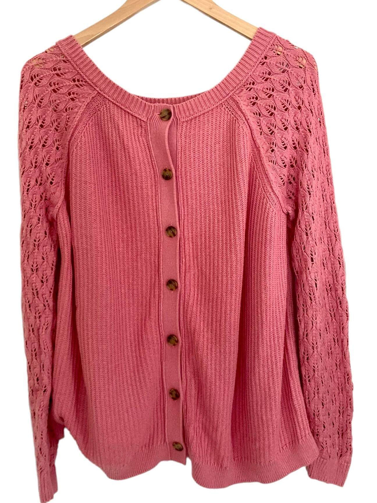 Soft Autumn ANN TAYLOR LOFT button back sweater