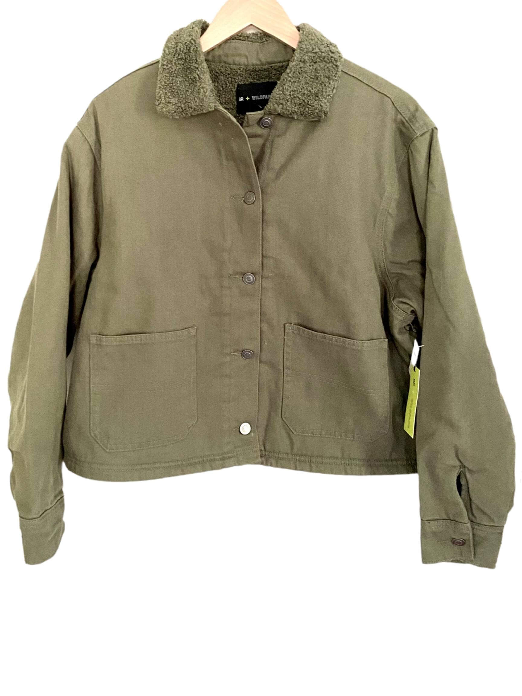 Soft Autumn BP WILDFANG olive green coat