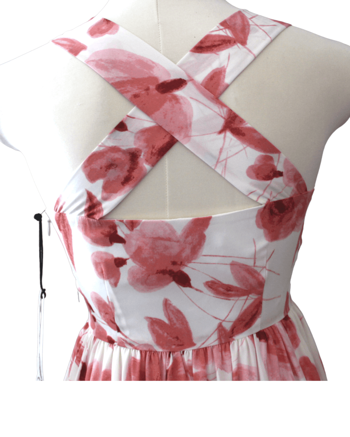 Soft Autumn CUPCAKES AND CASHMERE floral print cross-back midi dress