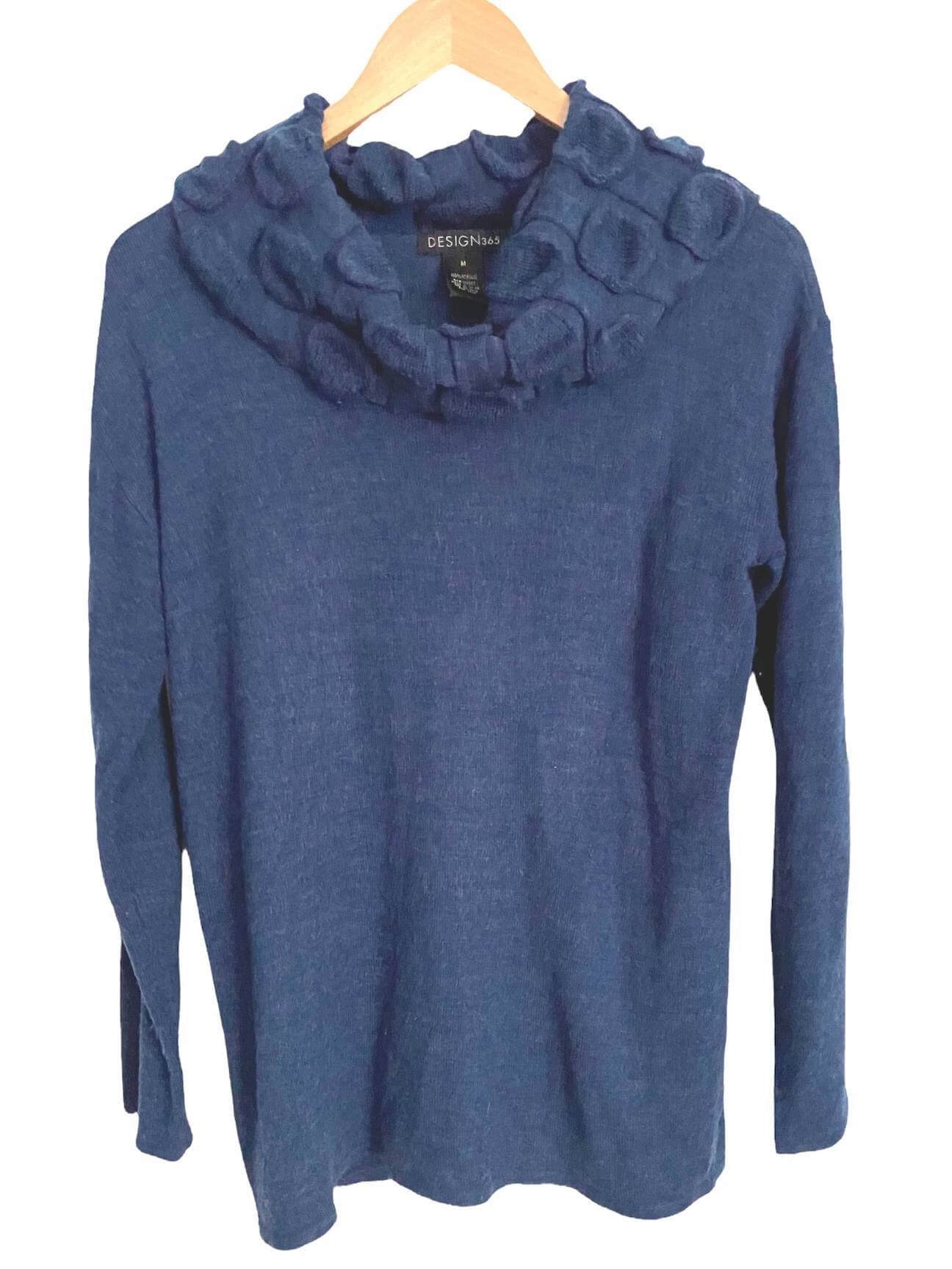 Soft Autumn DESIGN 365 navy cowl neck sweater