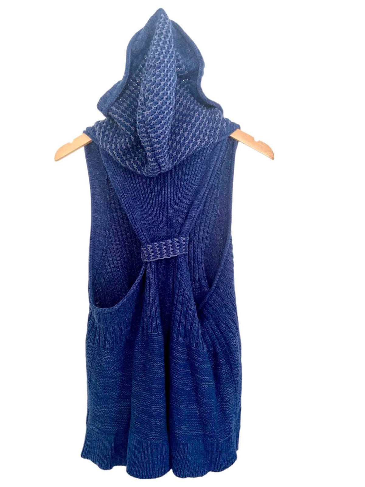 Soft Autumn FREE PEOPLE blue hooded sweater vest