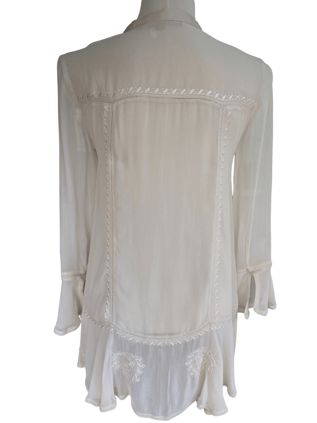 Soft Autumn FRENCH CONNECTION lace embroidered tunic