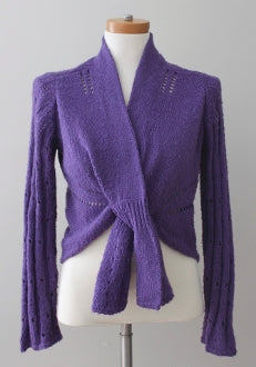 Soft Autumn J JILL grape wrap sweater